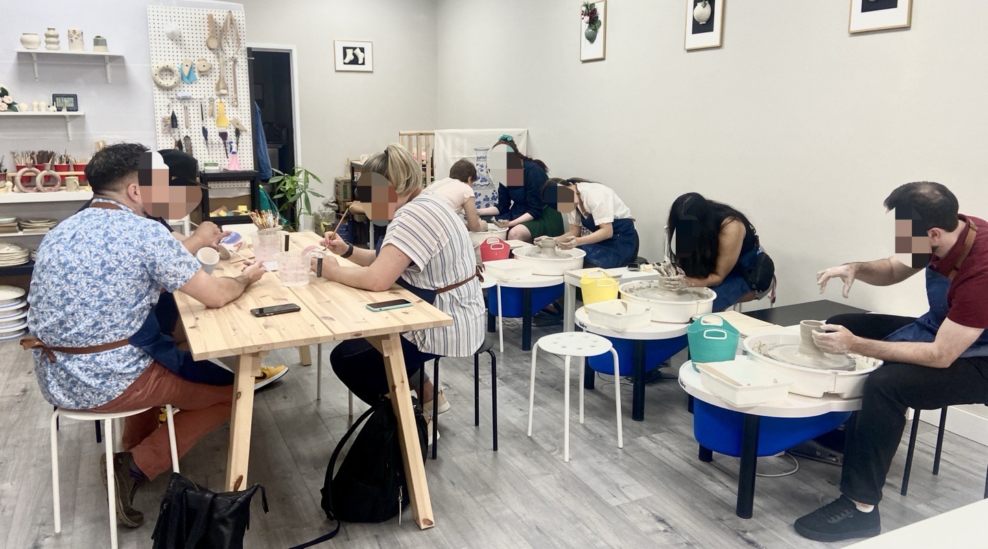Pottery workshop group